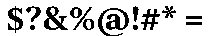 Lector Bold Font OTHER CHARS