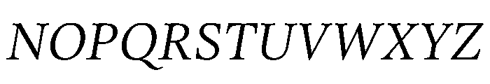 Lector Italic Font UPPERCASE