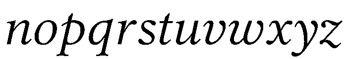 Lector Italic Font LOWERCASE