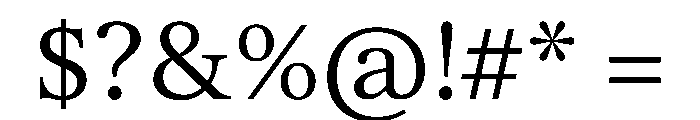 Lector Regular Font OTHER CHARS