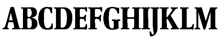 Leighton CondensedBold Font UPPERCASE
