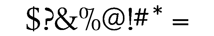 Leighton Regular Font OTHER CHARS