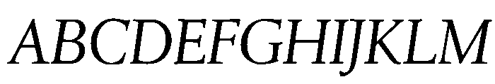 Leighton RegularItalic Font UPPERCASE