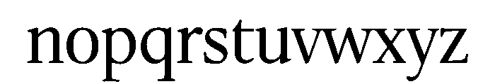 Leighton Regular Font LOWERCASE