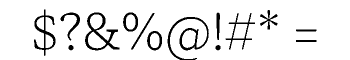 Lemanic Thin Instance Font OTHER CHARS