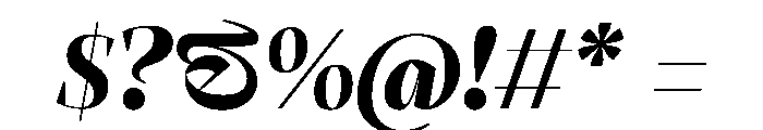 LemanicItalicGX BlackItalic Instance 00b16035 Font OTHER CHARS