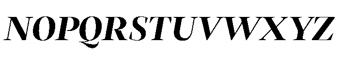 LemanicItalicGX BlackItalic Instance 00b16035 Font UPPERCASE