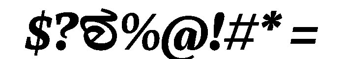 LemanicItalicGX BlackItalic Instance Font OTHER CHARS