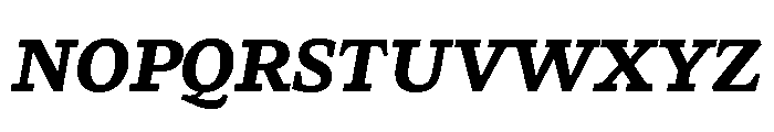 LemanicItalicGX BlackItalic Instance Font UPPERCASE