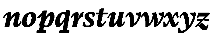 LemanicItalicGX BlackItalic Instance Font LOWERCASE