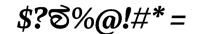 LemanicItalicGX BoldItalic Instance Font OTHER CHARS