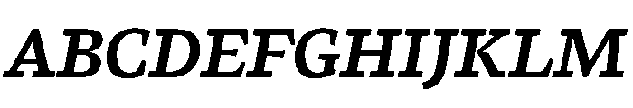 LemanicItalicGX BoldItalic Instance Font UPPERCASE