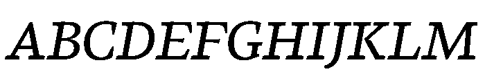 LemanicItalicGX BookItalic Instance Font UPPERCASE