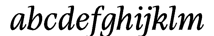 LemanicItalicGX BookItalic Instance FONT