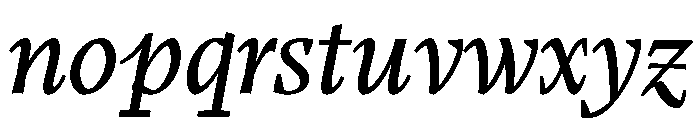LemanicItalicGX BookItalic Instance Font LOWERCASE