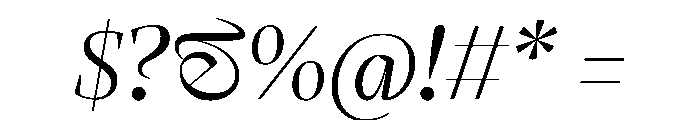LemanicItalicGX Italic Instance 33ff4e0b Font OTHER CHARS
