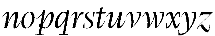 LemanicItalicGX Italic Instance 33ff4e0b Font LOWERCASE