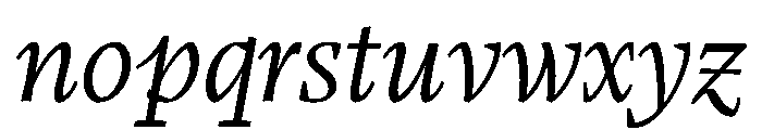 LemanicItalicGX Italic Instance Font LOWERCASE