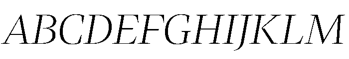 LemanicItalicGX LightItalic Instance 4aaeebfa Font UPPERCASE