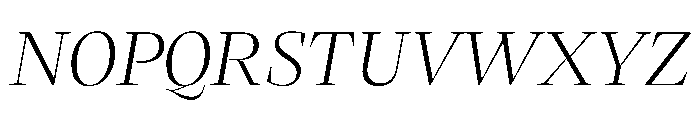 LemanicItalicGX LightItalic Instance 4aaeebfa Font UPPERCASE