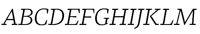 LemanicItalicGX LightItalic Instance Font UPPERCASE