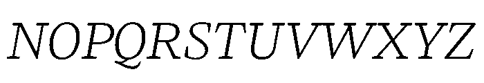 LemanicItalicGX LightItalic Instance Font UPPERCASE