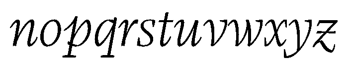 LemanicItalicGX LightItalic Instance Font LOWERCASE