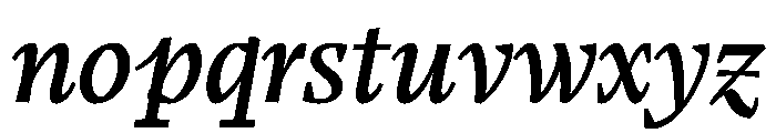 LemanicItalicGX MediumItalic Instance Font LOWERCASE