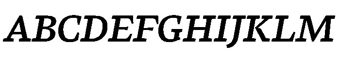 LemanicItalicGX SemiBoldItalic Instance Font UPPERCASE