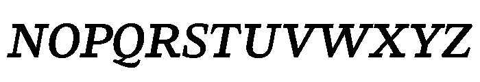 LemanicItalicGX SemiBoldItalic Instance Font UPPERCASE
