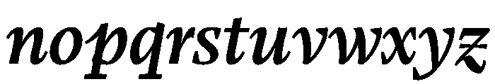 LemanicItalicGX SemiBoldItalic Instance Font LOWERCASE