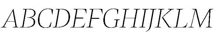 LemanicItalicGX ThinItalic Instance 143cc60d Font UPPERCASE