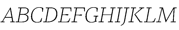 LemanicItalicGX ThinItalic Instance Font UPPERCASE