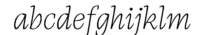 LemanicItalicGX ThinItalic Instance FONT