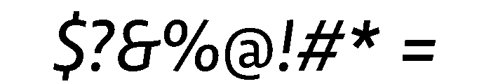 LemonSansNext RegularItalic Font OTHER CHARS