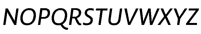 LemonSansNext RegularItalic Font UPPERCASE
