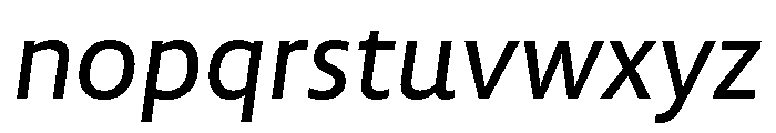 LemonSansNext RegularItalic Font LOWERCASE