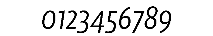 LemonSansNextCond SLightItalic Font OTHER CHARS