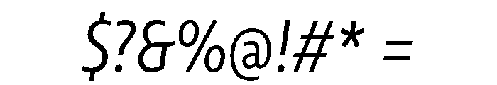 LemonSansNextCond SLightItalic Font OTHER CHARS