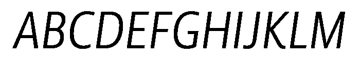 LemonSansNextCond SLightItalic Font UPPERCASE
