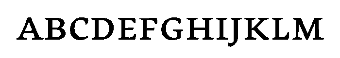 LemonSerif UniRegular Font UPPERCASE