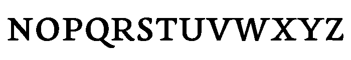 LemonSerif UniRegular Font UPPERCASE