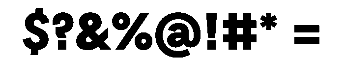 Lemur ExtraBold Font OTHER CHARS