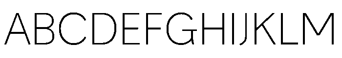 Lemur ExtraLight Font UPPERCASE