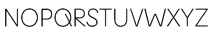 Lemur ExtraLight Font UPPERCASE
