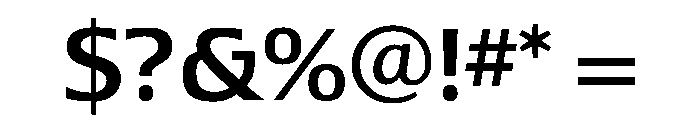 Lesmore Medium Font OTHER CHARS