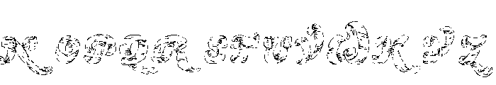 Letters Lavish Font LOWERCASE