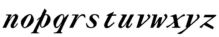 Lettra Mono Bold Italic Font LOWERCASE