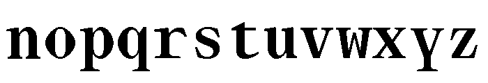 Lettra Mono Bold Font LOWERCASE