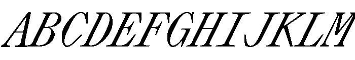 Lettra Mono Italic Font UPPERCASE